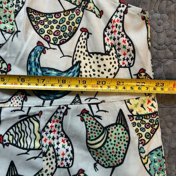 LA Soul Chicken Print Corduroy Overalls Women’s Plus Size 2X – Lightweight NWT - Picture 8 of 10